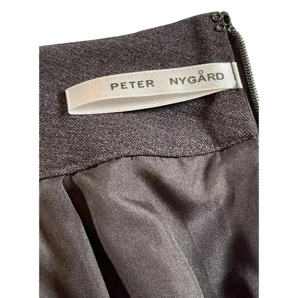 Peter Nygard Women's Gray Embroidered Geometric Straight Skirt Size-8 - Picture 2 of 9